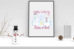 Chillin' With Snowmies Sublimation Product Image 2