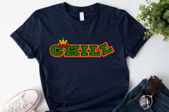 Chill - Cannabis Weed Leaf Red Gold &amp; Green Product Image 2
