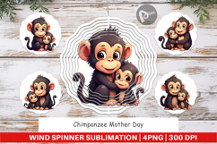 Wind Spinner Chimpanzee Mother&#039;s Day Product Image 1