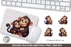 Mouse Pad Chimpanzee Mother&#039;s Day Product Image 1