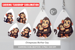 Earring Chimpanzee Mother&#039;s Day Product Image 1