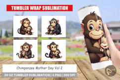 Tumbler Chimpanzee Mother&#039;s Day Product Image 1