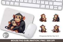 Mouse Pad Chimpanzee Mother&#039;s Day Product Image 1