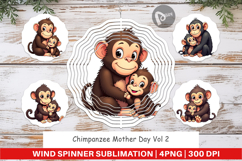 Wind Spinner Chimpanzee Mother&#039;s Day Product Image 1