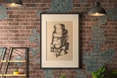 Chimpanzee rich vintage vector illustration Product Image 2