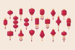 Chinese Lantern Lunar New Year Vectors Product Image 1