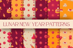 Auspicious Lunar New Year Seamless Patterns Product Image 1