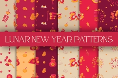 Lucky Symbols Lunar New Year Patterns Product Image 1