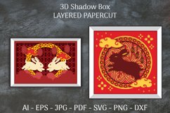 Chinese 3D Shadow Box Layered Papercut Product Image 1