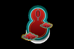 Chinese frame decorative ornament element vector eps 10 Product Image 2