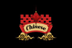 Chinese new year scroll banner with ornamental isolated Product Image 2
