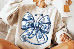 Nurse Chinoiserie Coquette PNG, Nurse Sublimation, Nursing Product Image 2