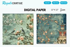 Chinoiserie Seamless Digital Paper Product Image 1