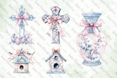 Chinoiserie Easter Sublimation Clipart Product Image 2