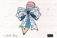 Pencil Chinoiserie PNG, Teacher PNG Product Image 4