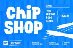 Chip Shop - A Straight Cut Poster Font Product Image 1