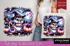 Chipmunk Halloween Tote Bag Cute Animal Tote Bag PNG Product Image 1