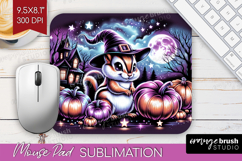 Chipmunk Halloween Mouse Pad Sublimation Cute Animal PNG Product Image 1