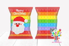 Merry Christmas Chip Bag Design #25 / Santa pop it chip bag Product Image 1