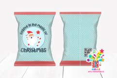 Merry Christmas Chip Bag Design #3 / Santa chip bag Product Image 1