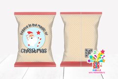 Merry Christmas Chip Bag Design #4 / Santa chip bag Product Image 1