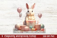 Chirstmas Bunnies Clipart , Chirstmas Bunnies Clipart, Product Image 1