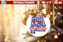 Patchwork Alabama Christmas Ornaments PNG Product Image 1