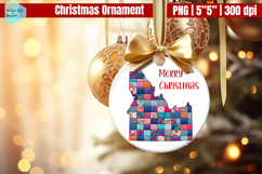 Patchwork Idaho Christmas Ornaments PNG Product Image 1