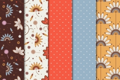 Boho Floral Digital Paper Pack Product Image 2