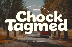Chock Tagmed Vintage Groovy Display Font Product Image 1