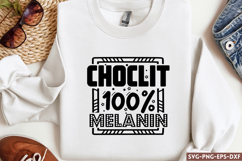 Choclit 100 melanin SVG, Black Woman SVG Product Image 1