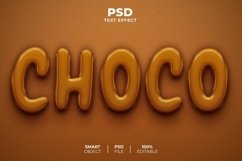 Choco 3D editable text effect Product Image 1