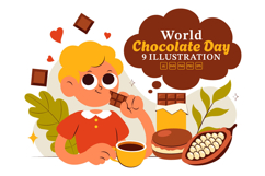 9 World Chocolate Day Illustration Product Image 1