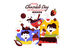 10 World Chocolate Day Illustration Product Image 1