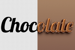 Chocolate 3D editable text effect Product Image 2