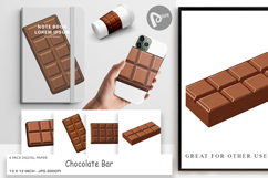 Digital Paper Chocolate Bar Product Image 1