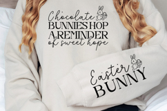 Chocolate bunnies hop a reminder of sweet hope Sleeve SVG Product Image 3