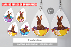 Earring Chocolate Bunny Product Image 1