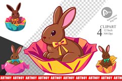 Chocolate Bunny Clipart Product Image 1