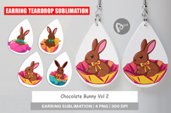 Earring Chocolate Bunny Product Image 1