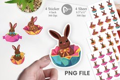 Chocolate Bunny Sticker Product Image 1
