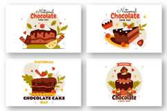 11 National Chocolate Cake Day Illustration Product Image 3