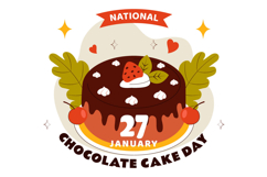 11 National Chocolate Cake Day Illustration Product Image 5