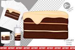 Chocolate Cake Slice Clipart Product Image 1