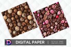 Chocolate Candy Digital Paper Product Image 1