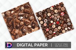 Chocolate Candy Digital Paper Product Image 1