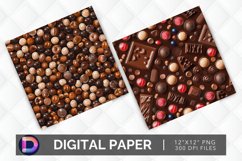 Chocolate Candy Digital Paper Product Image 1
