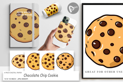 Digital Paper Chocolate Chip Cookie Product Image 1