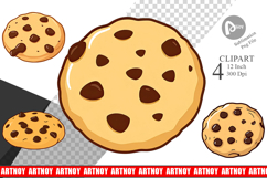 Chocolate Chip Cookie Clipart Product Image 1
