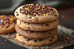 Cookies with chocolate chips Heap Product Image 1